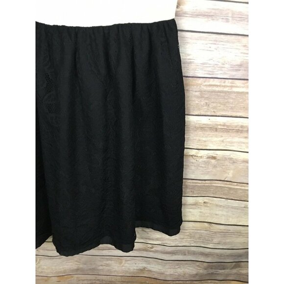 Mac & Jac Large Fit And Flare Dress Black Cream - Picture 5 of 5